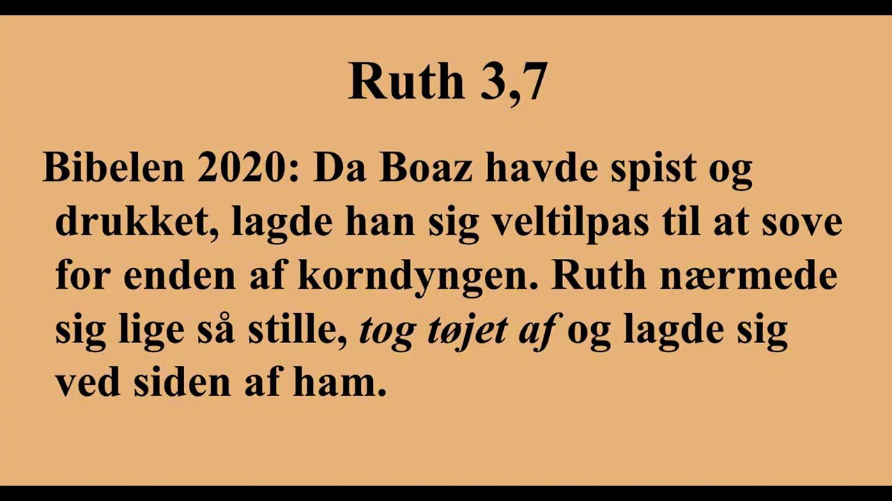 Ruth – og en uheldig misforståelse