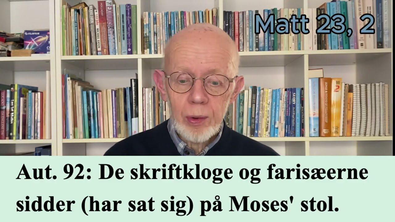 Moses’ stol Mat 23,2